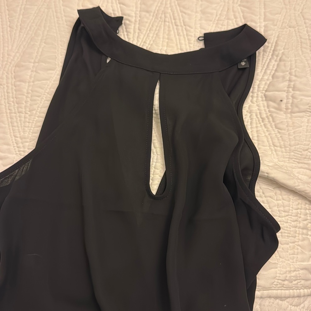 Express Sleeveless Black Sheer Top XS
